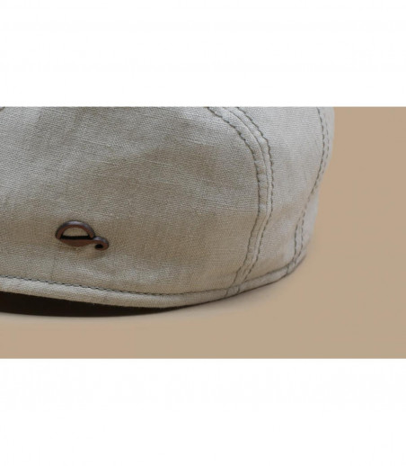 beige linnen baret beige linnen baret